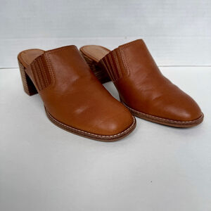 Madewell The Carey Leather Mule womens Size 7.5 Brown